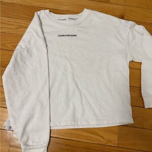 Calvin Klein Jeans White Sweatshirt